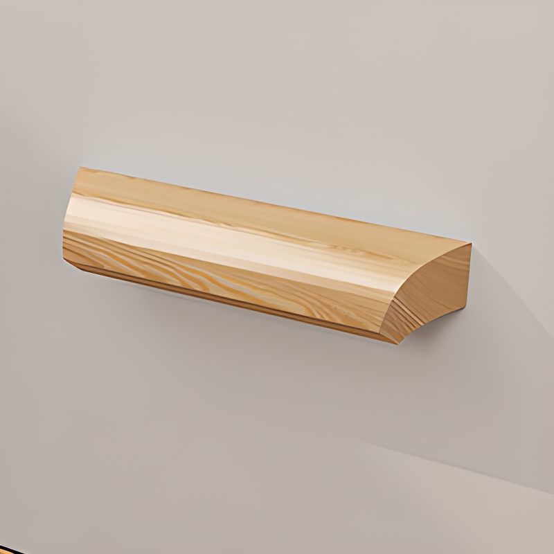 Natural Finish Self-supporting 2-Drawer Wardrobe in Solid and Manufactured Wood - image 8