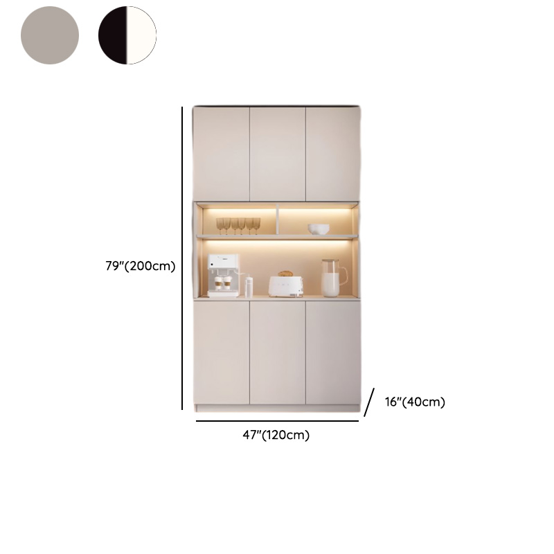 Trendy Sideboard with 3 Drawers, Cupboard, Wide/Standard/Narrow Sizes, 2/1 Shelves, Cabinets, and Glass-panel Door - image 57