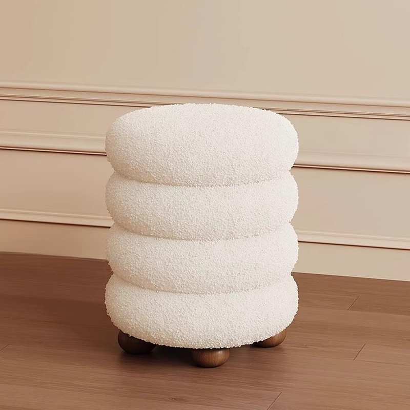 Modish Large/Standard Vanity Set with Natural Wood Table Top, White Seating, 3 Drawers, Light Up Mirror, and Chair - image 5