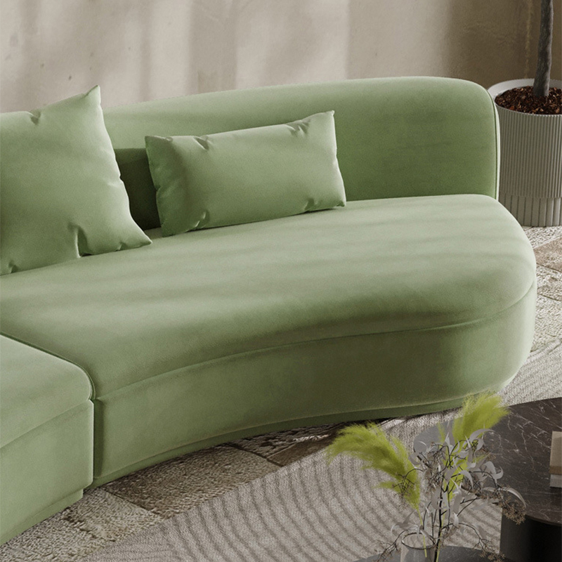 Trendy Seats 4/Seats 3 Armless Curved Sofa Recliner with Sponge Fill Cushions - image 11