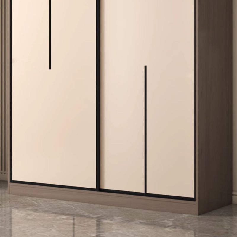 Minimalist Manufactured Wood Independent Wardrobe Closet with Soft Close Door, Interior Shelves, and Clothing Rod - image 6