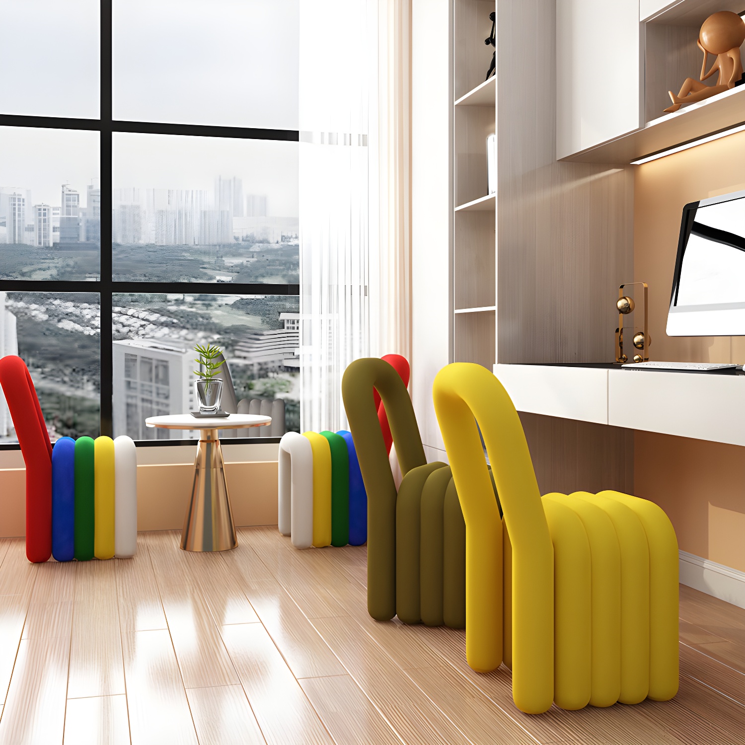 Modern Style Upholstered Armless Dining Chairs for Dining Room - image 16