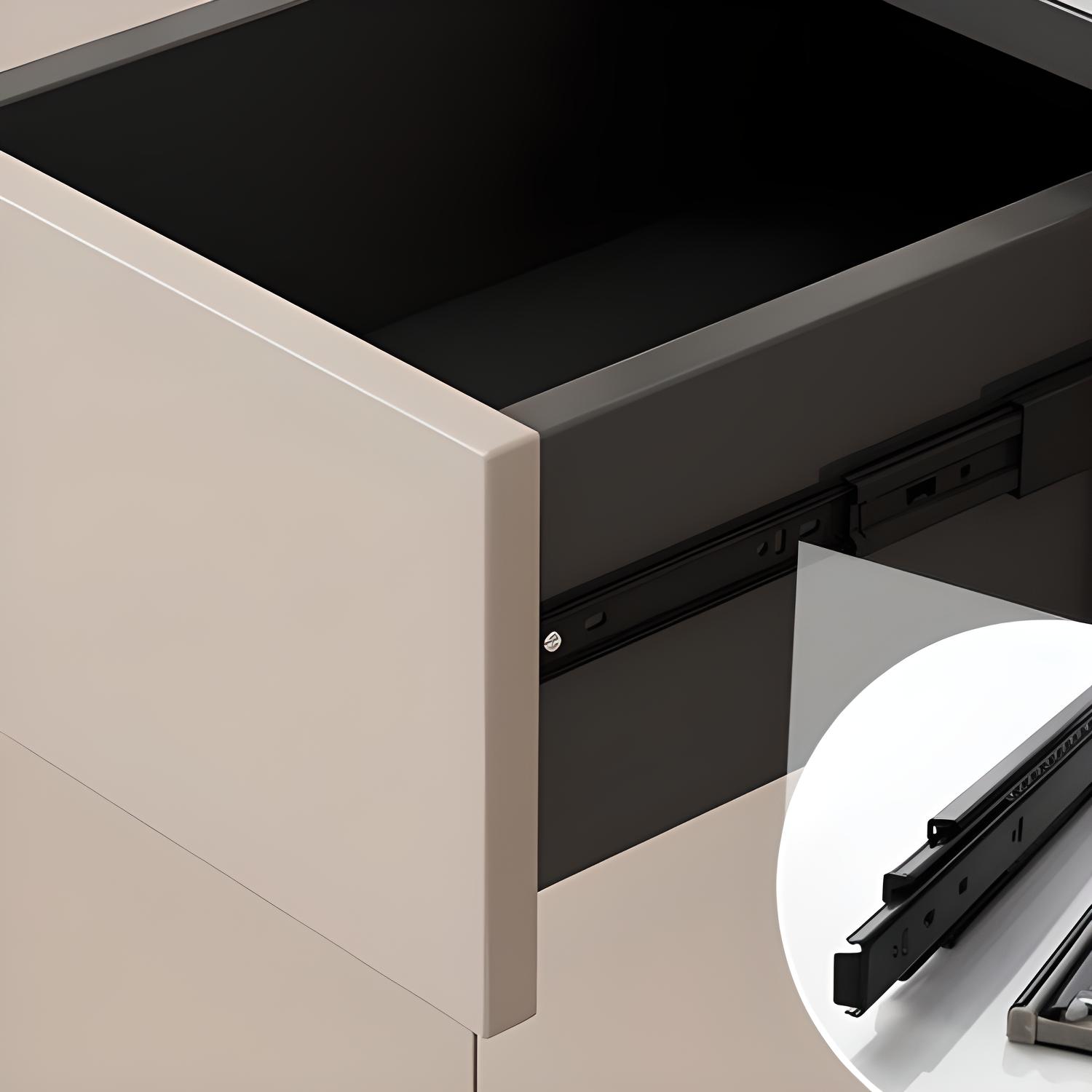 Wooden Modern Stone Countertop Buffet Sideboard with Drawers for Living Room - image 12