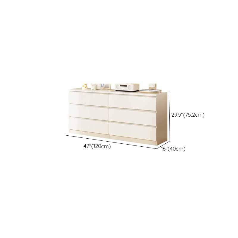 White Simple Manufactured Wood Console Dresser/Bachelor Chest/Lingerie Chest with 10/5/8 Drawers in Horizontal/Vertical Orientation - image 11