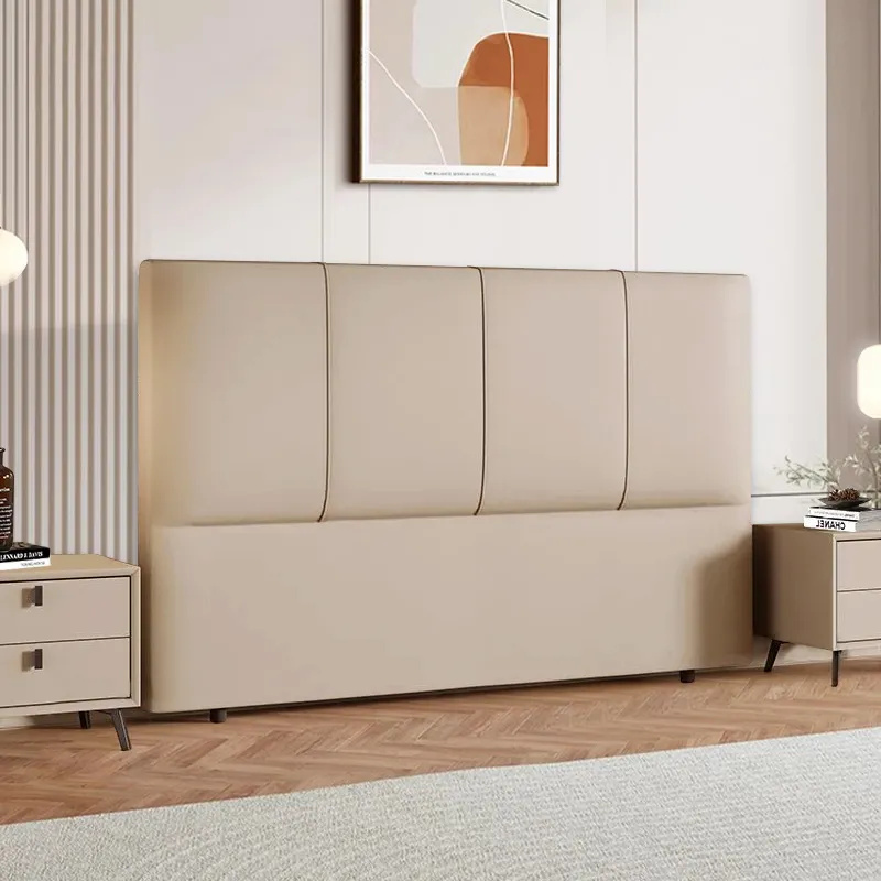 Modish Panel Headboard in Pine Wood with No Distressing, Rectangle Shape for King/Queen/Full Bed, Featuring Sponge Upholstery and Standard Height - image 4