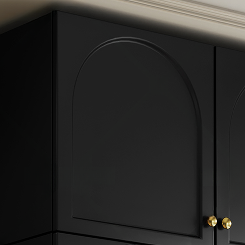 Contemporary Wood Wardrobe Armoire with Soft Close Drawer, Soft Close Door, Interior Shelves, and Hanging Rod - image 5