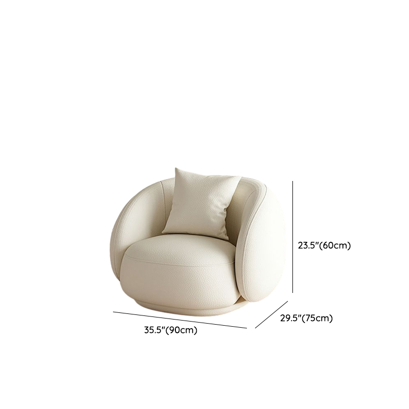 Scandinavian Style Standard 21-28 inches White Wood Sofa Without Storage, No Distressing - image 8