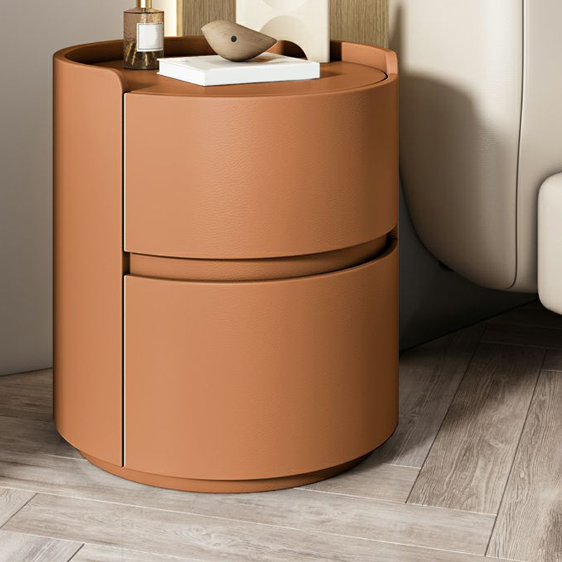 Small Under 21'' Manufactured Wood No-Light Modern Drawer Storage Nightstand in Natural Finish - image 11