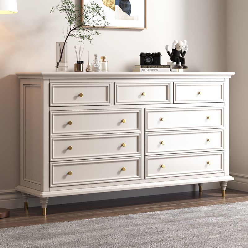 Horizontal/Vertical Chalk Wood Double Dresser/Bachelor Chest/Lingerie Chest with Drawers - image 3