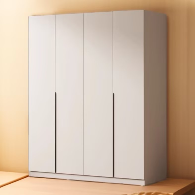 Modish Wooden Independent Armoire Cabinet with Interior Shelves and Clothing Rod - image 3