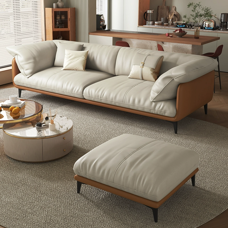 Wood Standard Modern Sofa, 83x35x33 inches Non-Distressed with Pillows, Black Legs - image 10