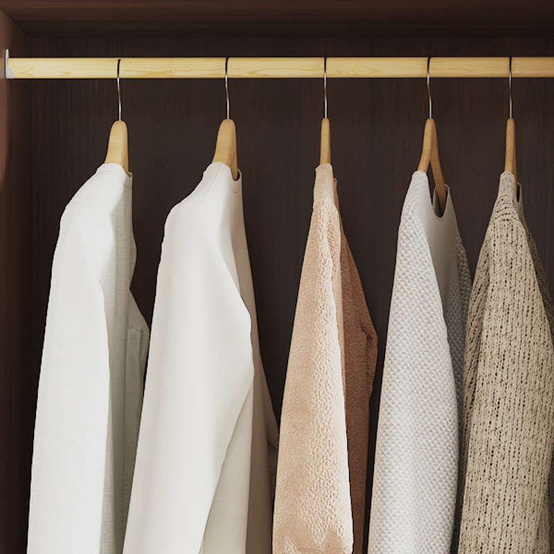 White Modish Manufactured Wood Independent Armoire Cabinet with Soft Close Drawer, Soft Close Door, and Interior Shelves - image 7