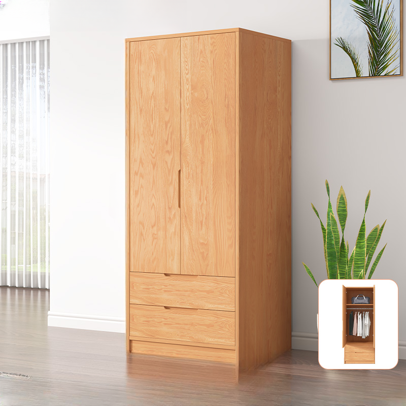 Wood Color Nordic Unfixed Wardrobe Closet