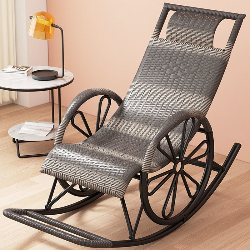 Craftsman Cane Porch Rocker with Round Arm - image 5