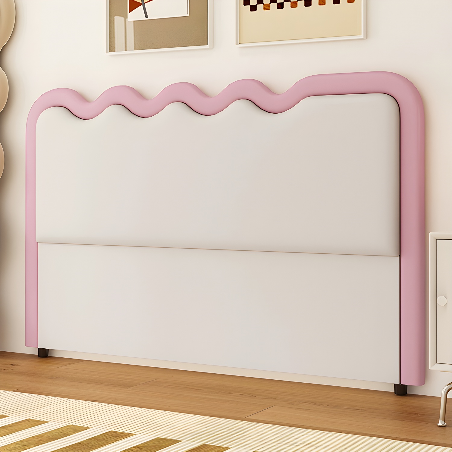 Modern Upholstered Panel Headboard with Leather Upholstery and Rectangular Shape - image 11