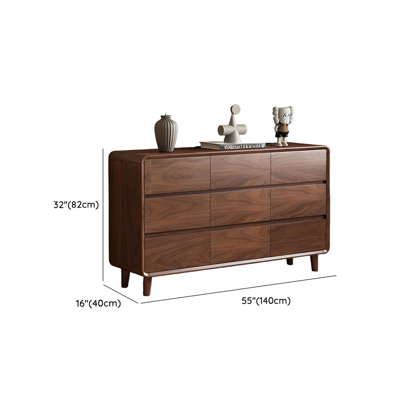 Cocoa Casual Rubberwood Double Dresser/Lingerie Chest with 6/9/5 Drawers Horizontal/Vertical - image 27