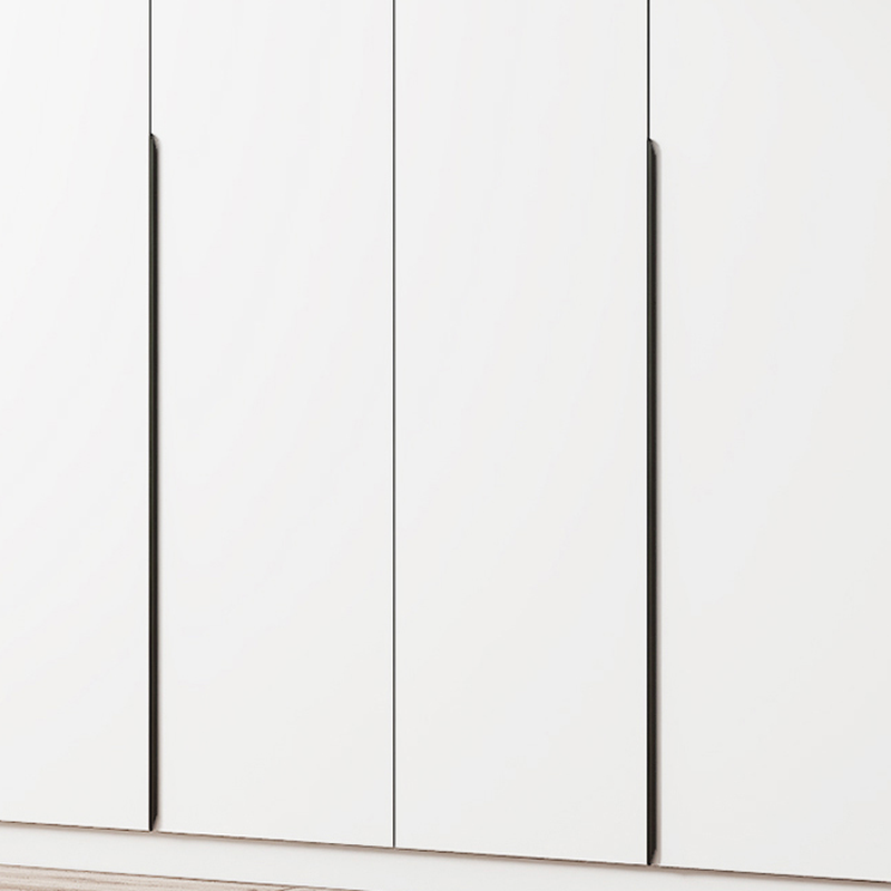 Modish Manufactured Wood Independent Armoire Cabinet with Interior Shelves and Clothing Rod - image 7