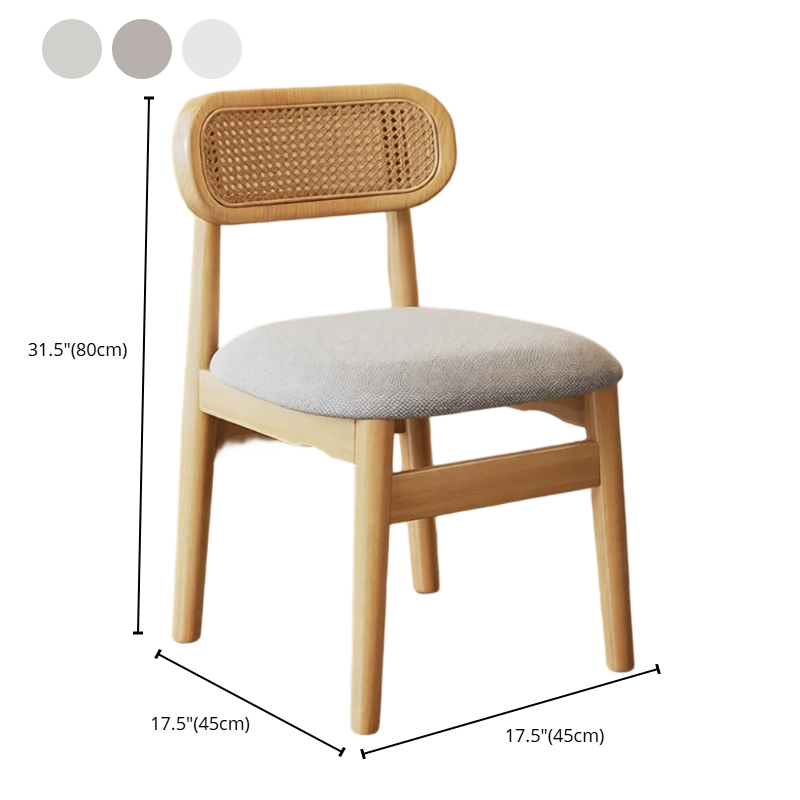 Simple Drawing Room Side Chair with Exposed Back, Upholstered Seat, and Wooden Legs - image 17