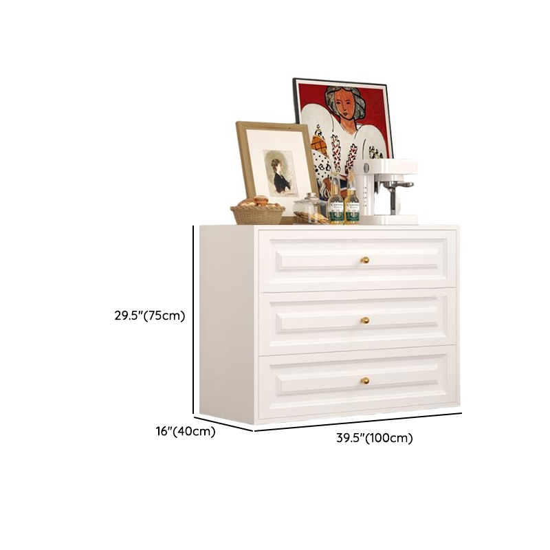 White Simple Iron Lingerie Chest/Bachelor Chest with 5/4/3 Drawers in Vertical/Horizontal Orientation - image 6