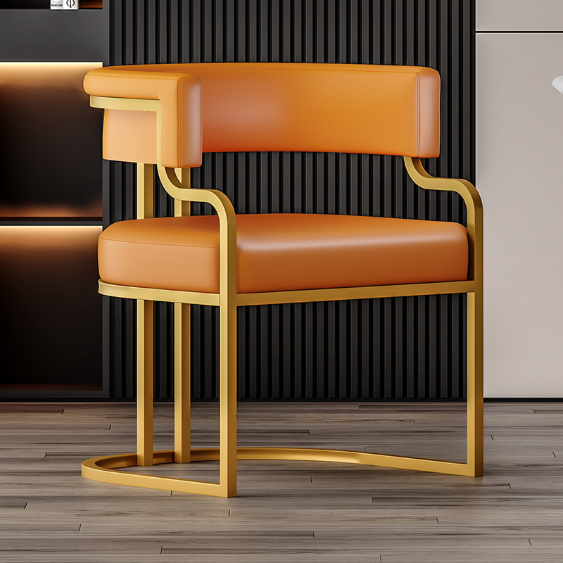 Glam/Casual Alloy Arm Chair with Cushioned Uncovered Back and Armrest - image 12