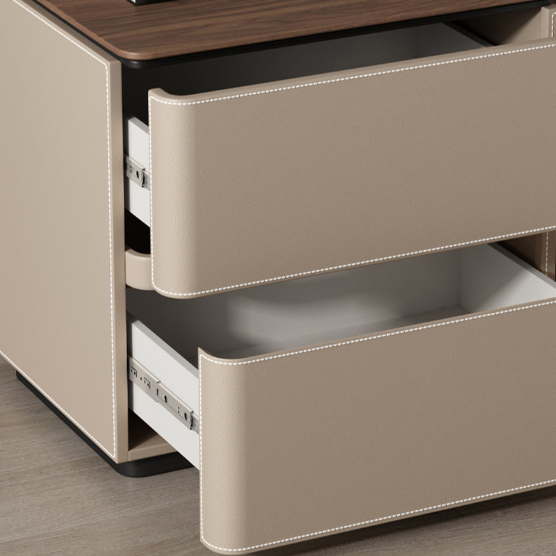 Organic Modern Nightstand With Drawer Organization featuring 2 Drawers and Composite Wood Countertop - image 10