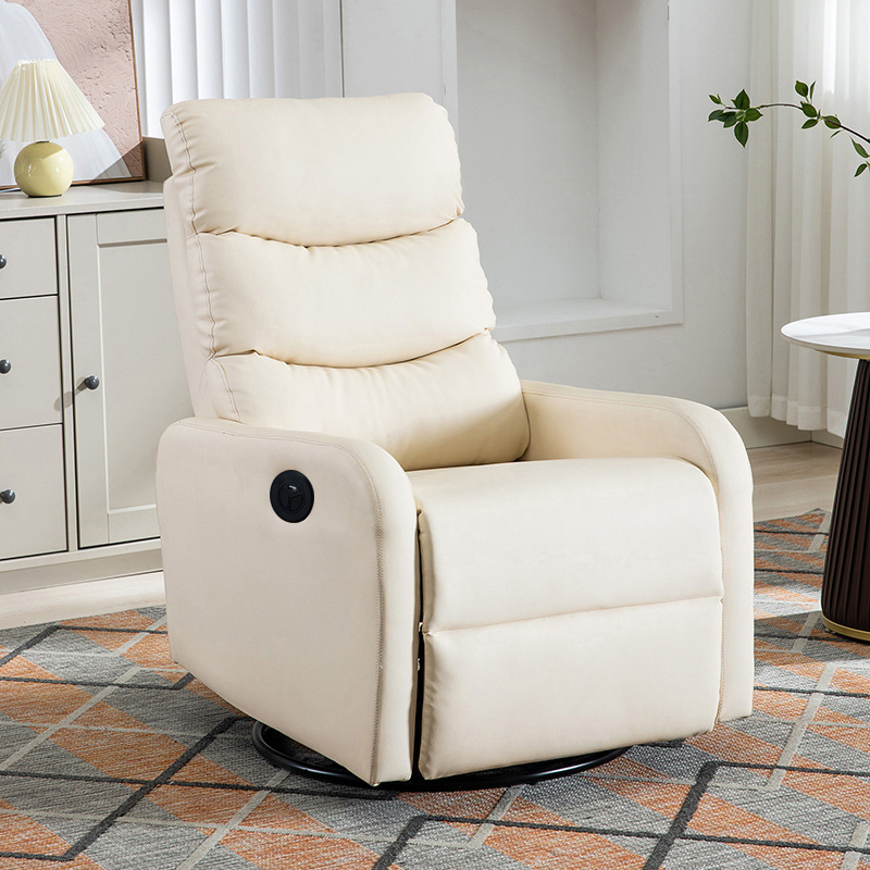 Ergonomic Brown/Blue/Green Stationary Massage Rocking Accent Chair with Back