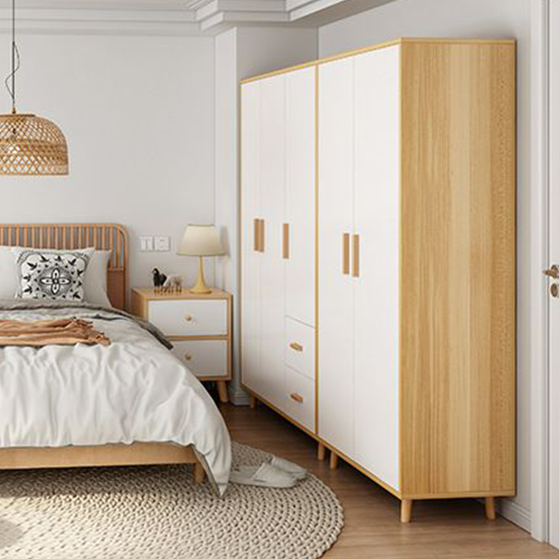 Modern Manufactured Wood Cabinet Armoire with Hanging Rod, Interior Shelves, Soft Close Drawer & Soft Close Door - image 4