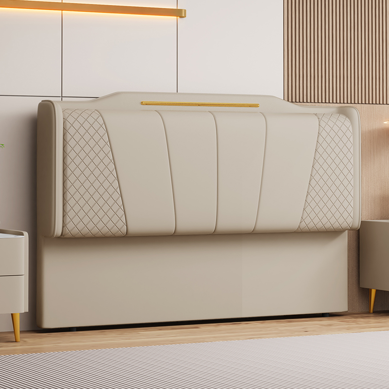 Casual Camelback Wood Panel With Legs & Sponge Cushion for Queen(60"W x 80"L)/Full(54"W x 75"L)/Twin(38"W x 75"L) Bed, Standard（36-55“）