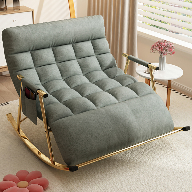 Stylish and Modern Upholstered Rocking Chair for Home Decor - Comfortable Seating with Track Arms - image 3