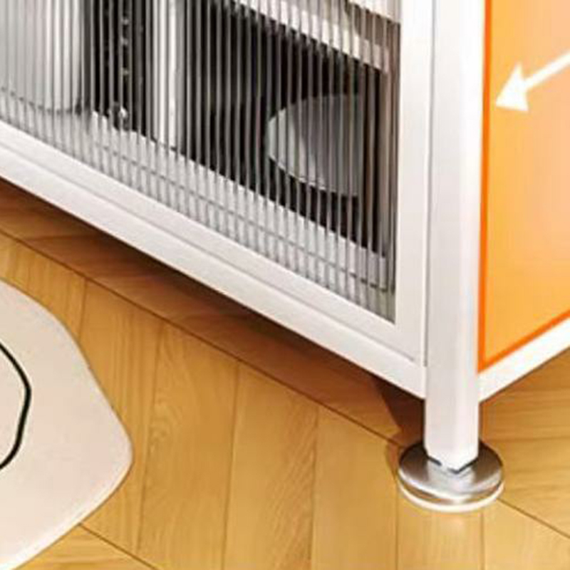 Modern Steel Sideboard Standard-Sized Open Storage Non-Adjustable Shelves - image 8