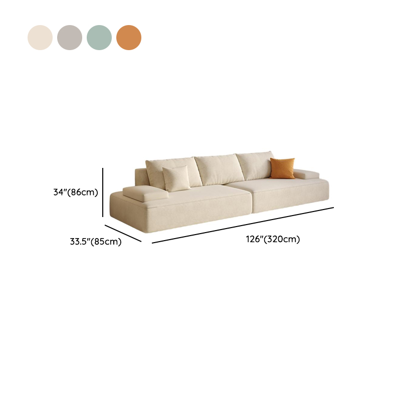 Tear Resistant Sofa Couch in Grey/Olive Green/Ivory with 5 Pillows - image 11