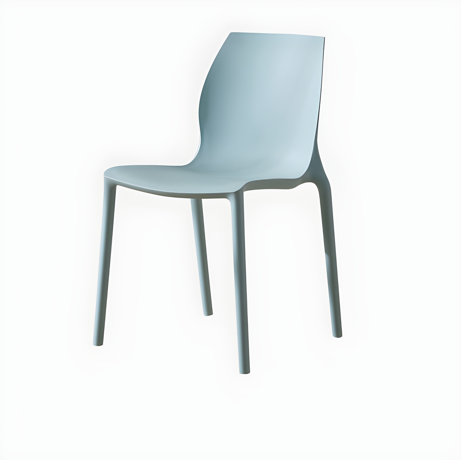 Contemporary Plastic Dining Room Chair Multicolor Stackable Side Chair - image 13