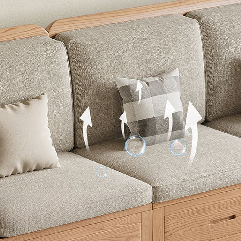 Versatile Straight/L-Shape Sofa/Sofa Recliner in Cotton for 5/Seats 2/1-seater with Drawer Storage and Horizontal/Left Orientation - image 7