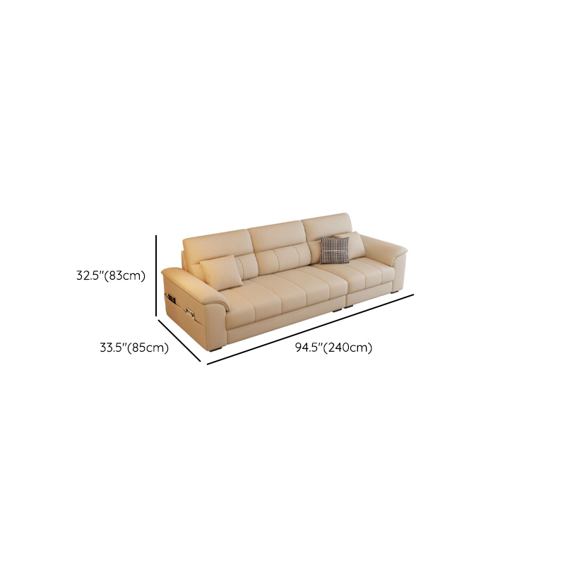 Straight/L-Shape Reversible/Horizontal Sofa/Sofa Recliner with Concealed Support & Natural Wood Frame - image 8