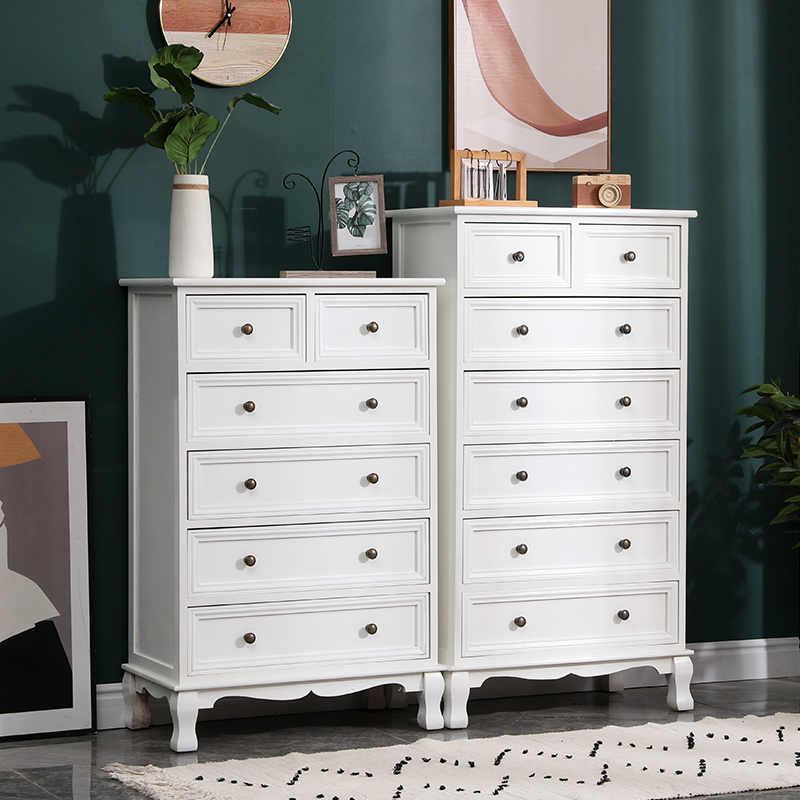 Independent Damp-proof Accent Chest/Accent Cabinet in Wood with Drawers in a Retro Style - image 7