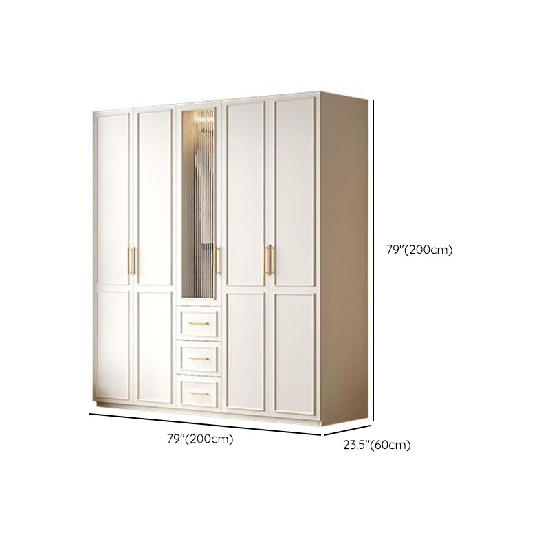 Modern Manufactured Wood Standalone Almirah with Soft Close Drawer, Soft Close Door, Interior Shelves, and Hanging Rod - image 20