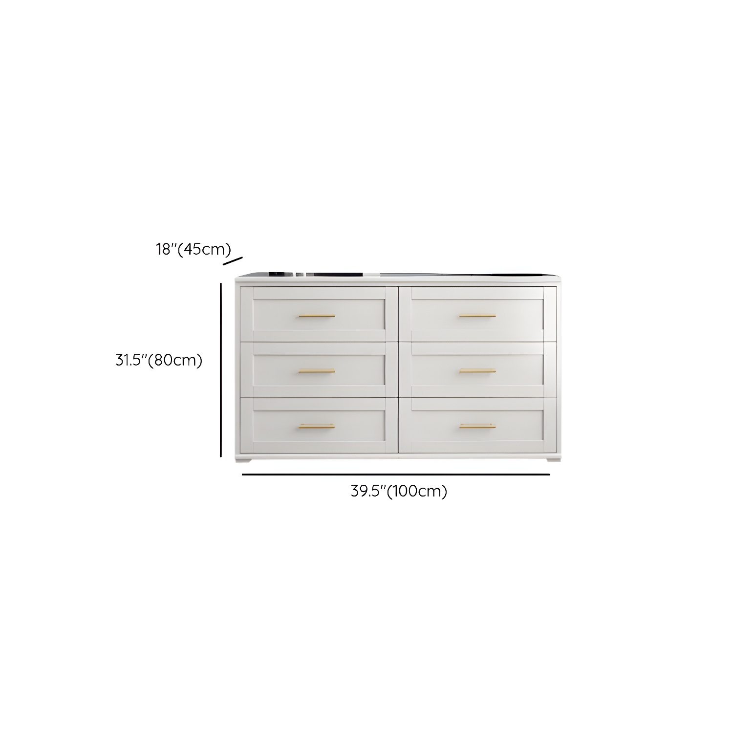 Classic Glam Storage Chest Solid Wood Storage Chest Dresser , 17.55 Inch Width - image 12