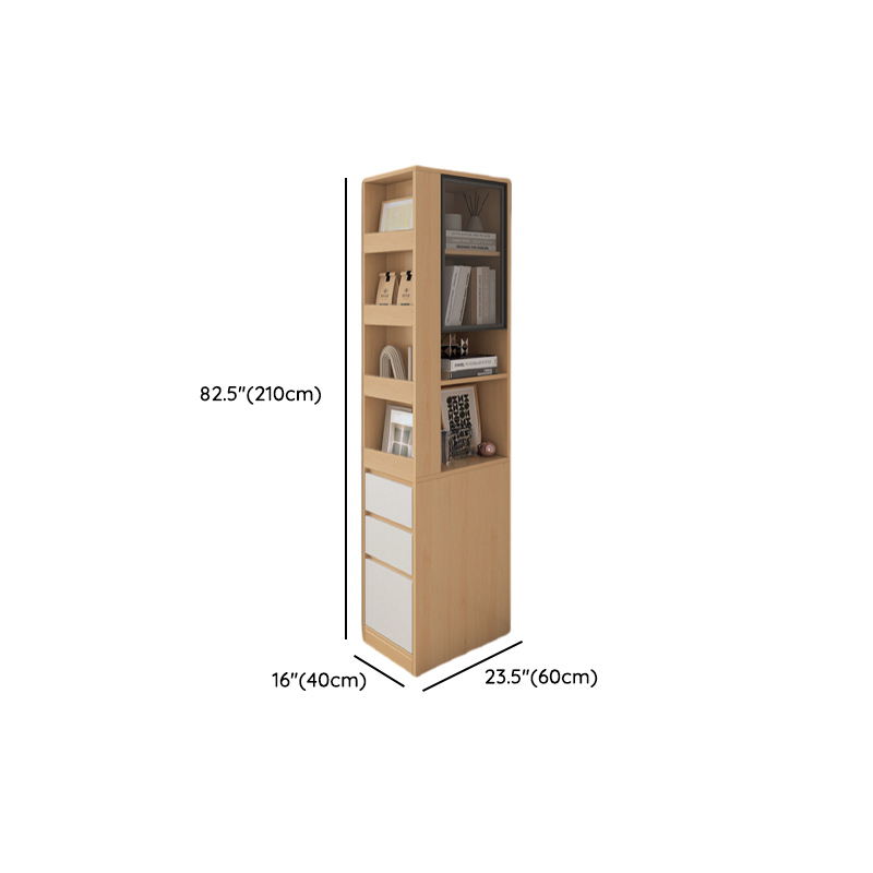Modern Simple Style Rectangular Decorative Cabinet with 4 Exterior Shelves, Lumber Countertop in Wood Color, Soft Close Drawer, and Stain Resistant - image 10