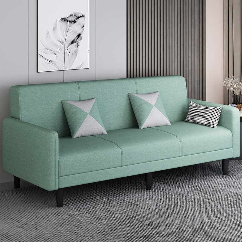 Trendy Solid Color Stain Resistant Standard Sofa in Grey/Cerulean/Beige with Arm, 4-seater/Seats 3 and 2 Pillows - image 18