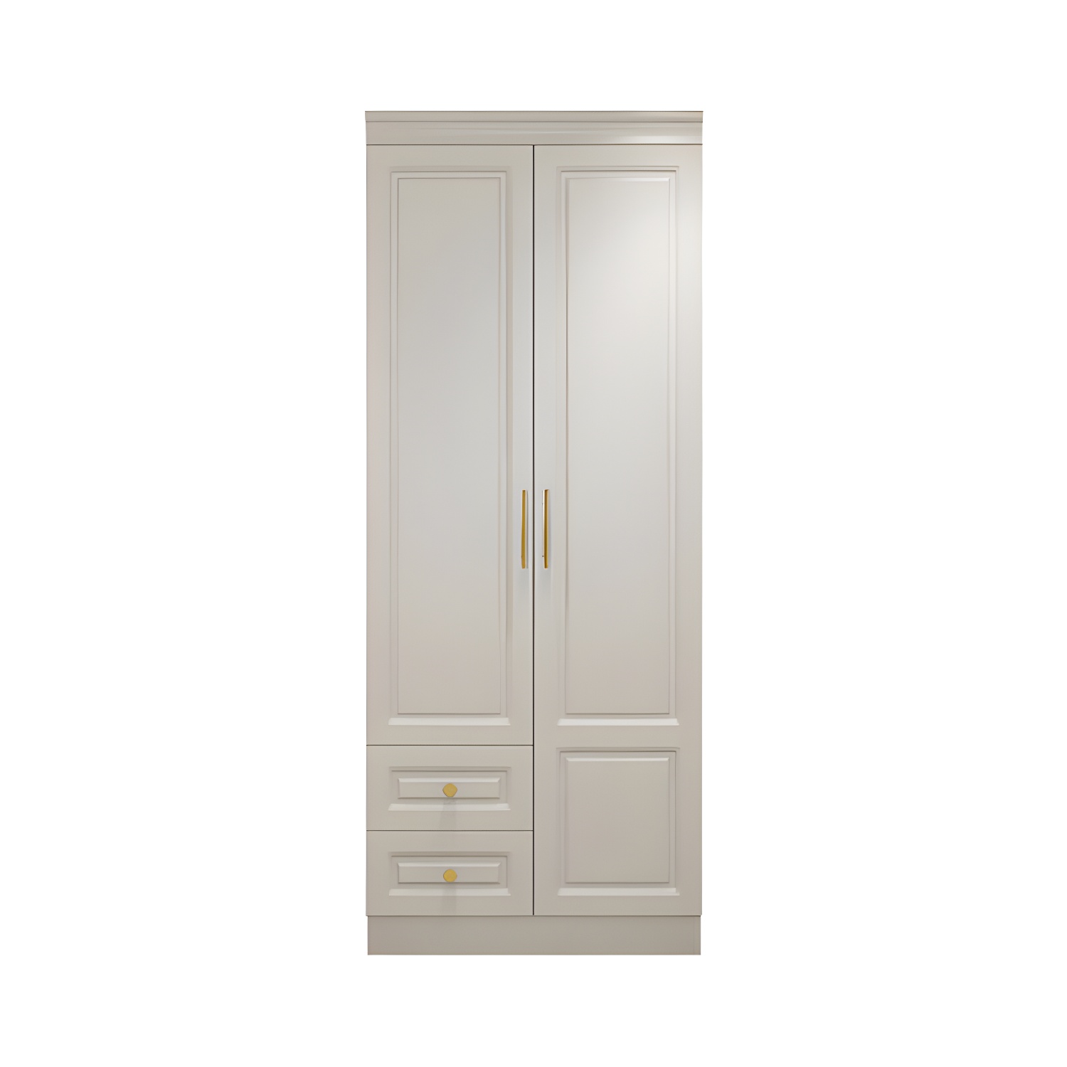 Modern Style Wooden Wardrobe White Colour Soft Close Drawer Wardrobe Closet - image 5
