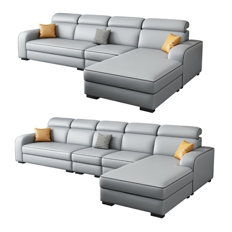 Contemporary Sectional Sofa with Adjustable Pillow and Scratch Resistant Upholstery - image 17