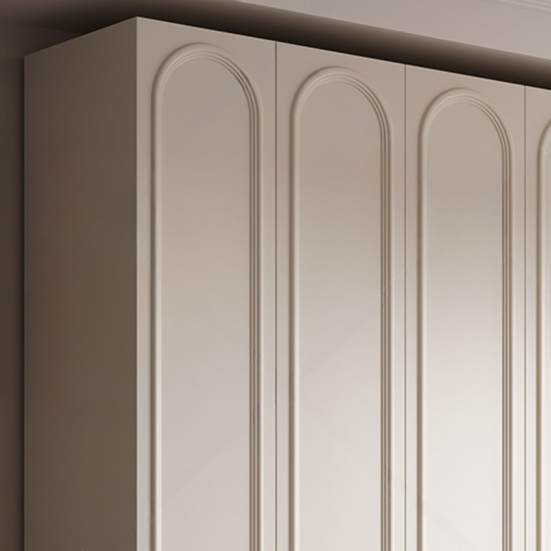 White Casual Wood Independent Armoire Cabinet with Soft Close Drawer, Soft Close Door, and Interior Shelves - image 4