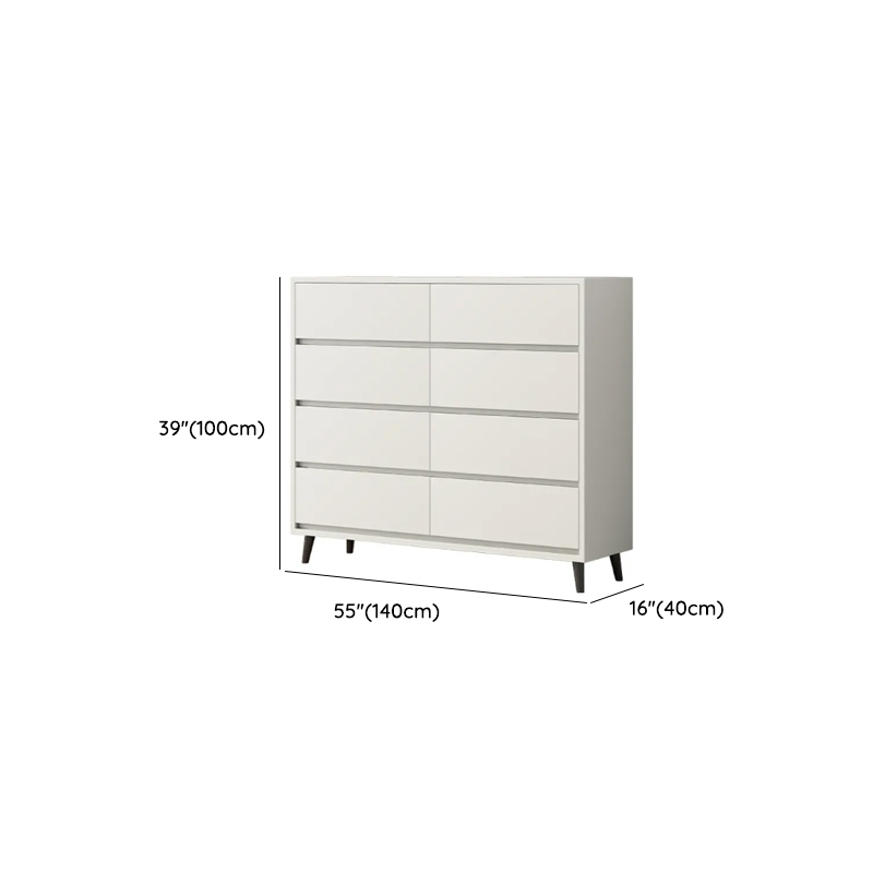 White Simple Raw Wood Console Dresser/Lingerie Chest/Bachelor Chest with 6/4/8 Drawers in Horizontal/Vertical Orientation - image 9