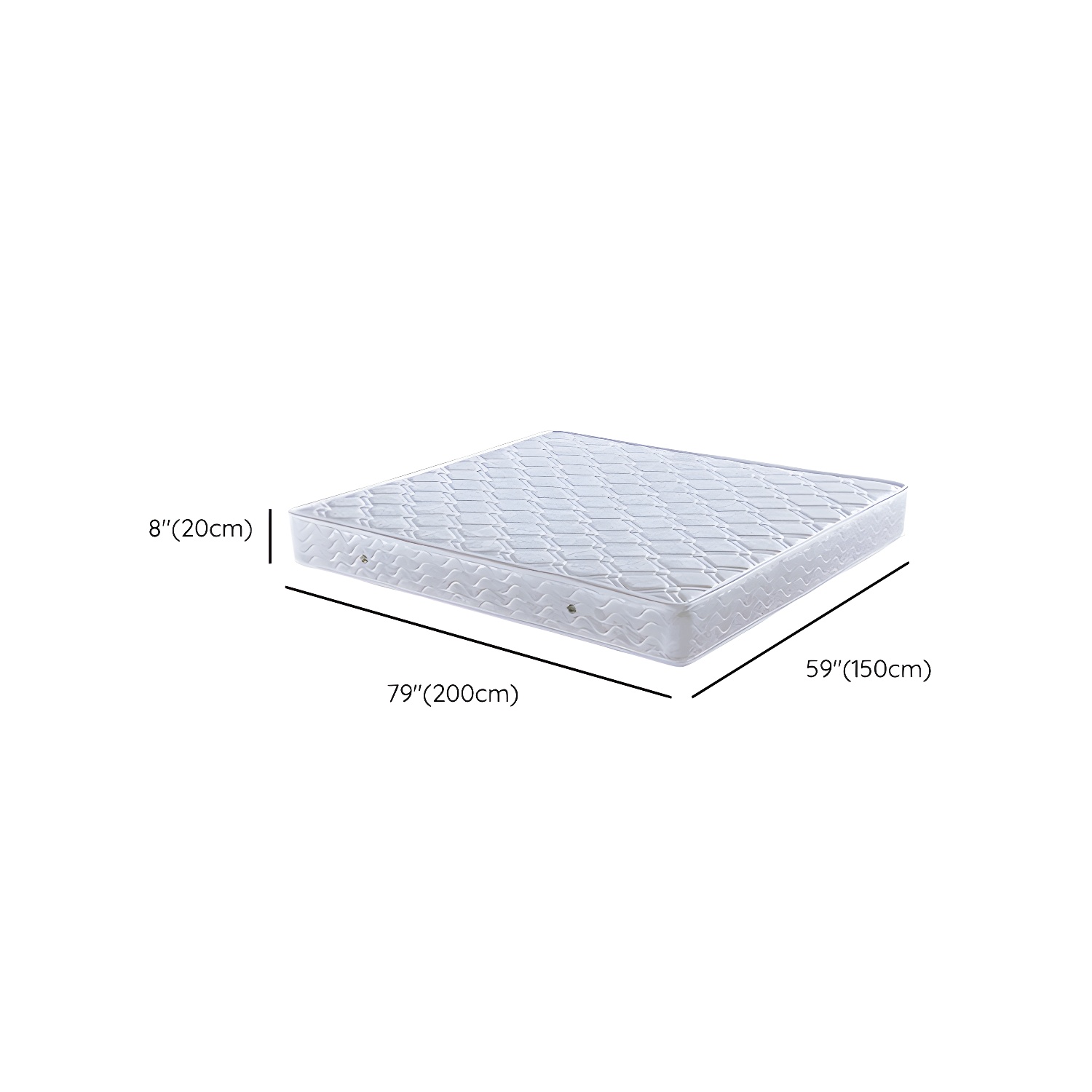 Northern European Solid Wood Bed Frame Mattress Included Panel Bed with Headboard - image 14