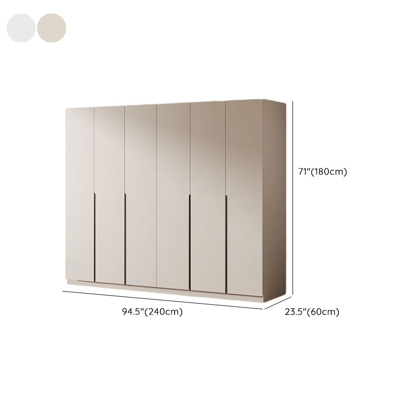 Modish Wooden Independent Armoire Cabinet with Soft Close Door, Interior Shelves, and Clothing Rod - image 10