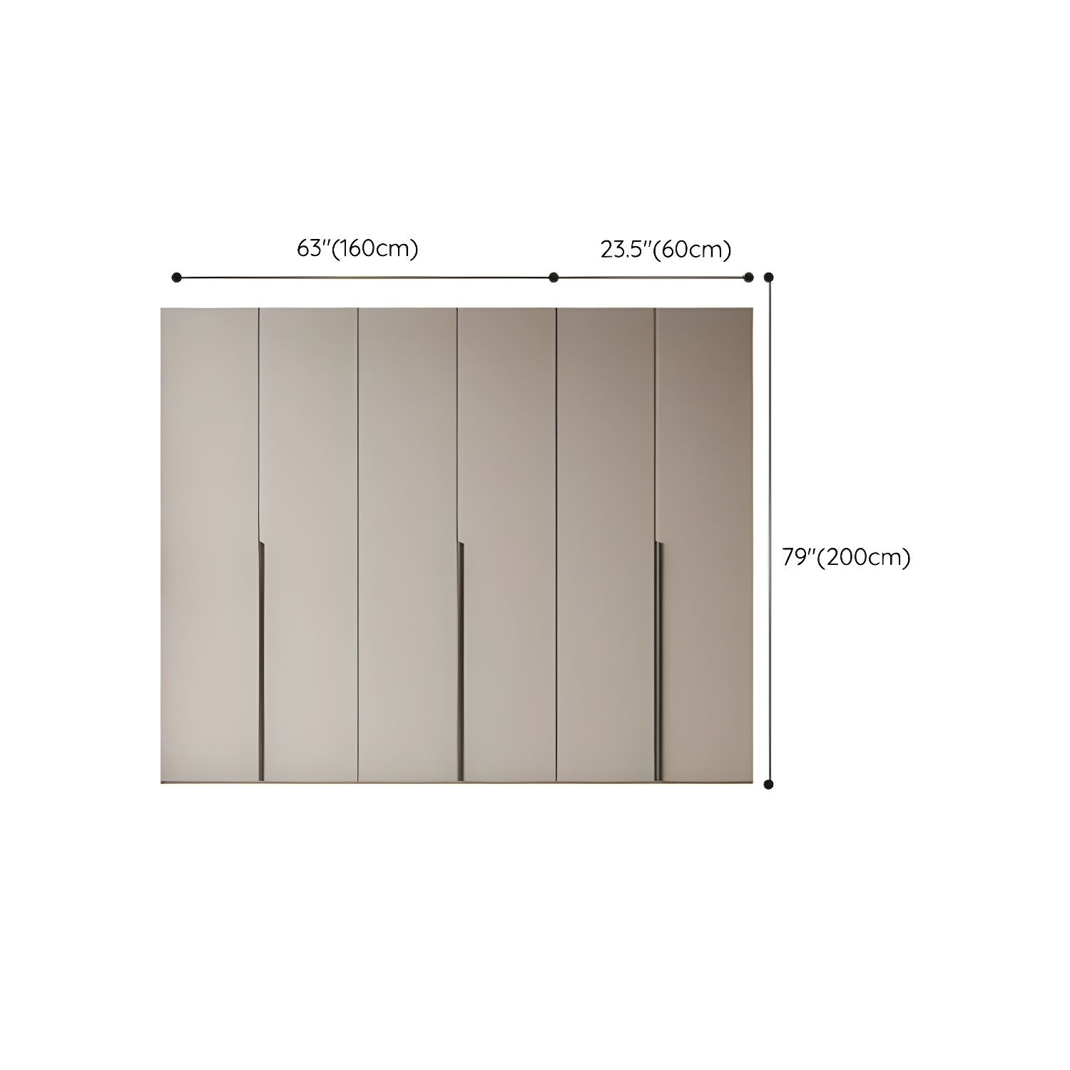 Modern Grey Wood Armoire with Solid Construction and Limited Warranty - image 26