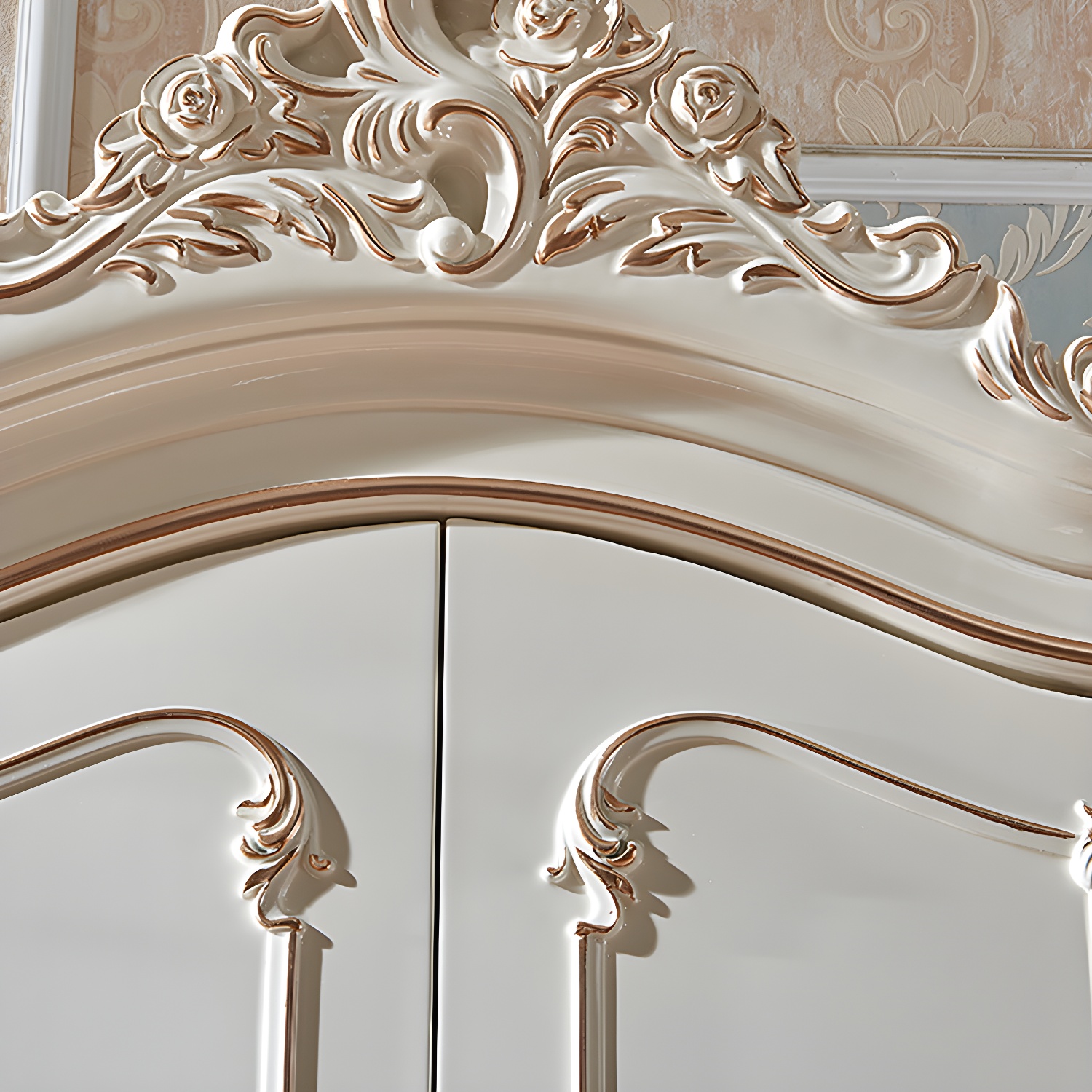 French Country Wardrobe Armoire Wood Wardrobe Cabinet for Bedroom - image 4