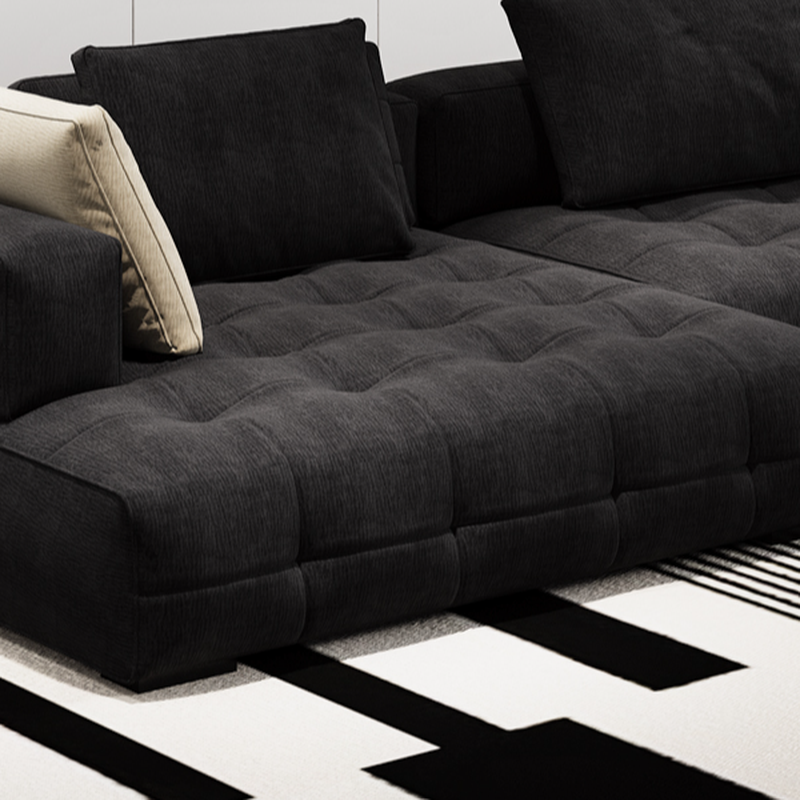 L-Shape Corner Sectional in Dark with Button-tufted Upholstery - image 6