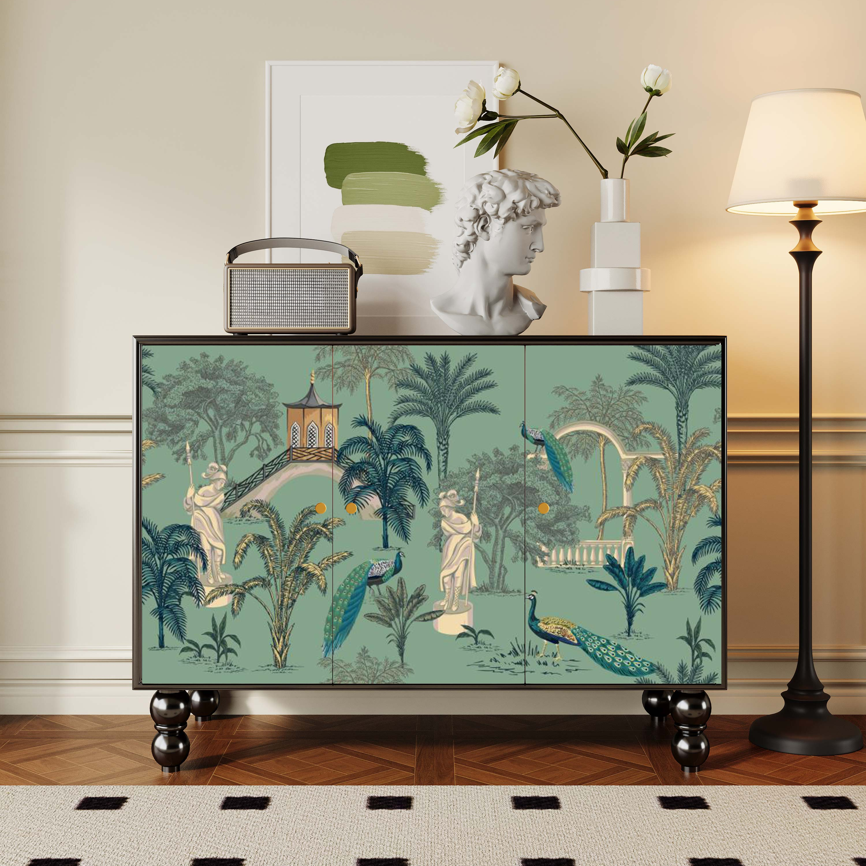Parlor Detached Sideboard with Six Internal Shelves and Benchtop - image 26