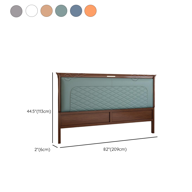 Modish No Distressing Rubberwood Panel Headboard with Rectangle Shape for King/Full/Queen Bed, Featuring Sponge Upholstery Fill and Standard Height - image 13